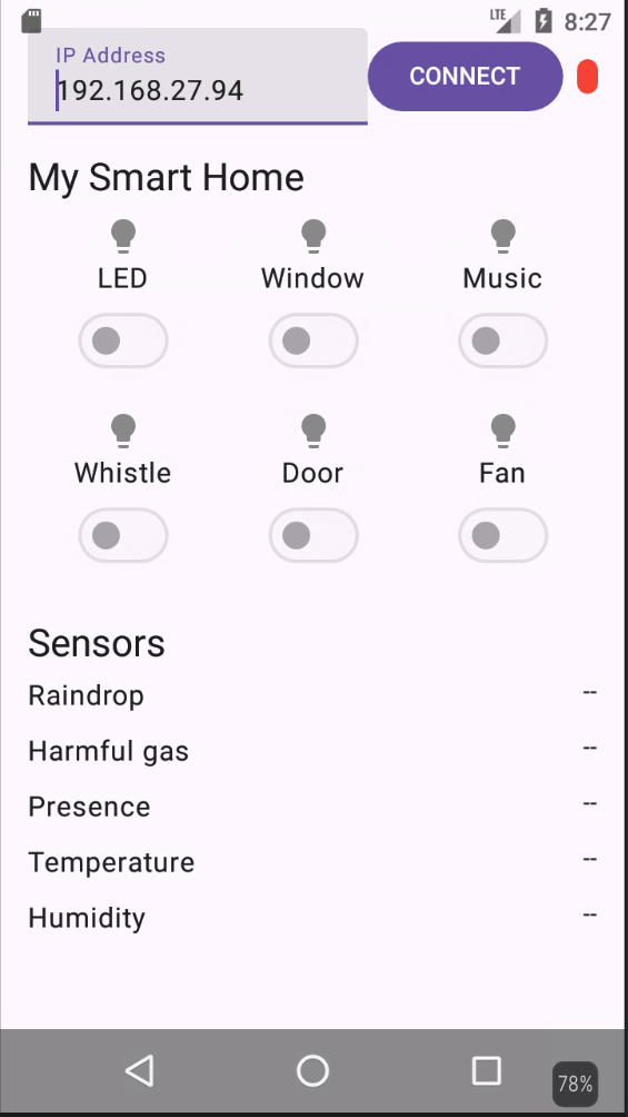 Capture d'écran de Keyes IOT Home Enhanced